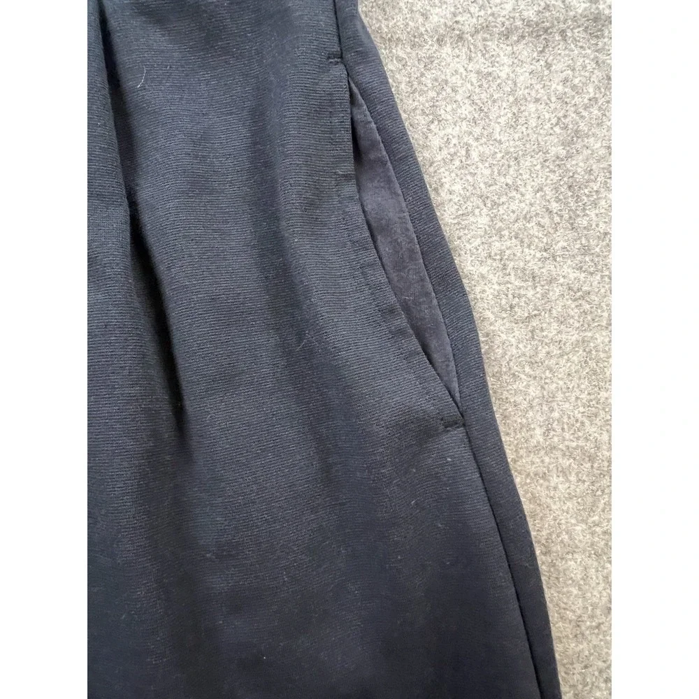 Lands' End Girls Navy Uniform Dress Size 14 Short Sleeve Zip, Logo, Pockets